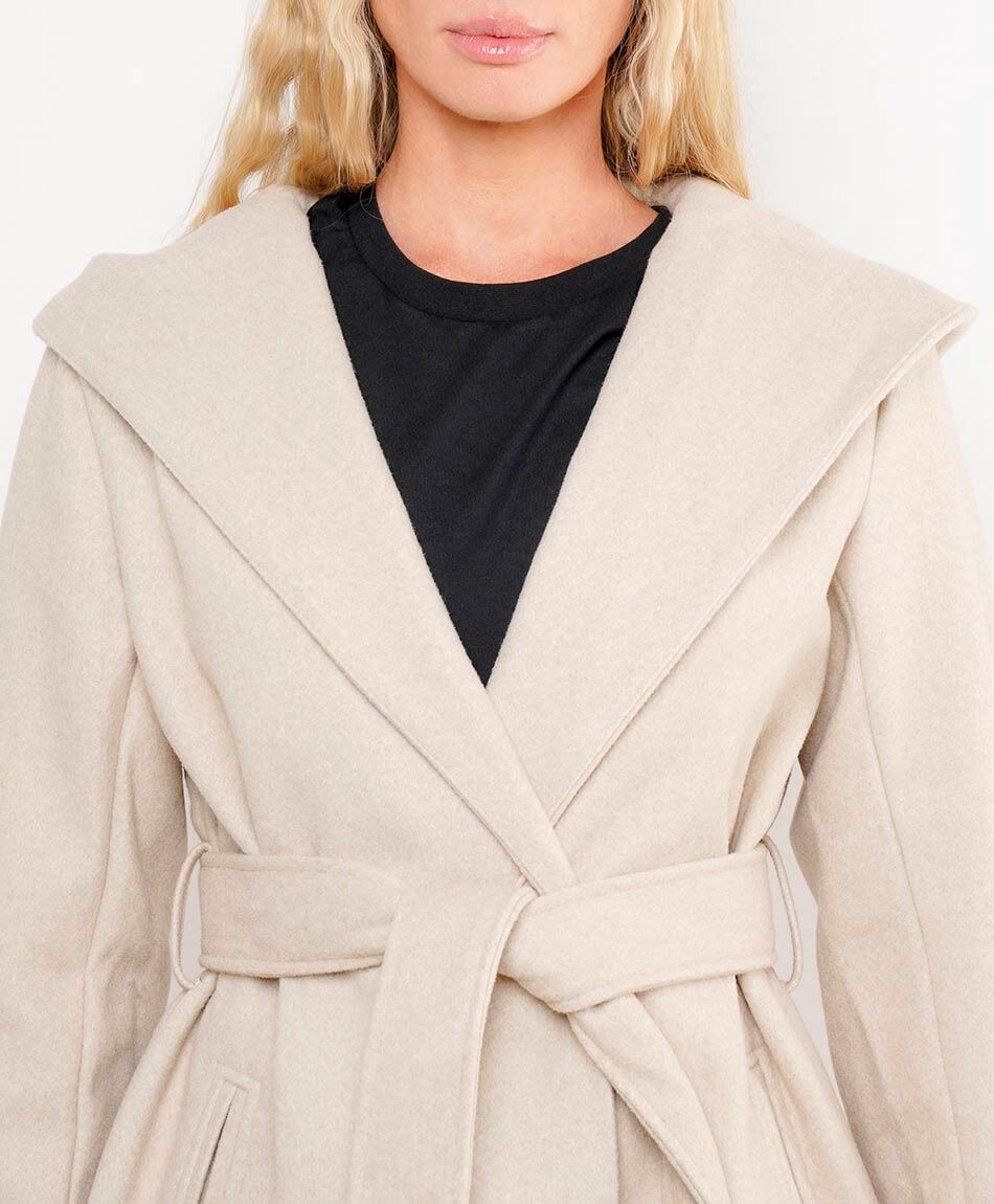 Abrigo mujer largo estilo capa