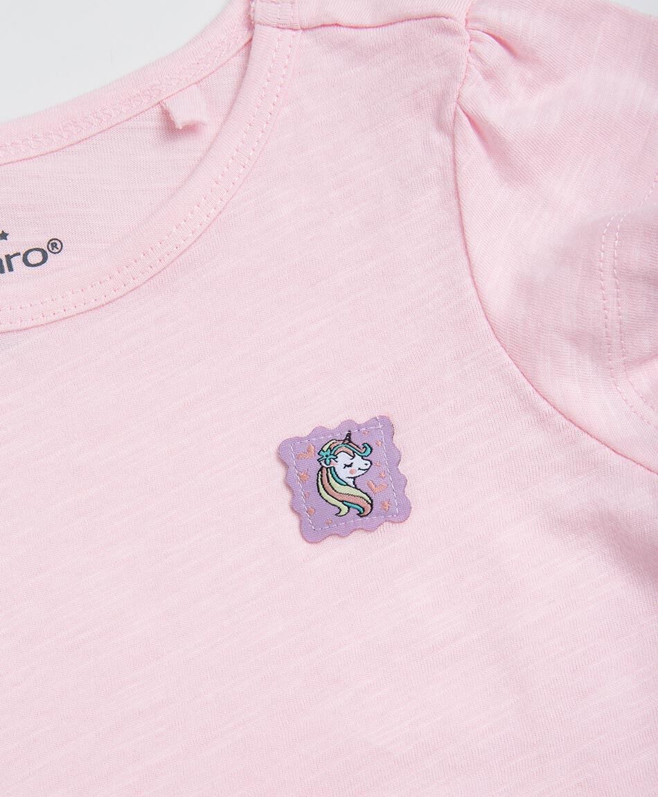 Polera beb&eacute; b&aacute;sica rosa
