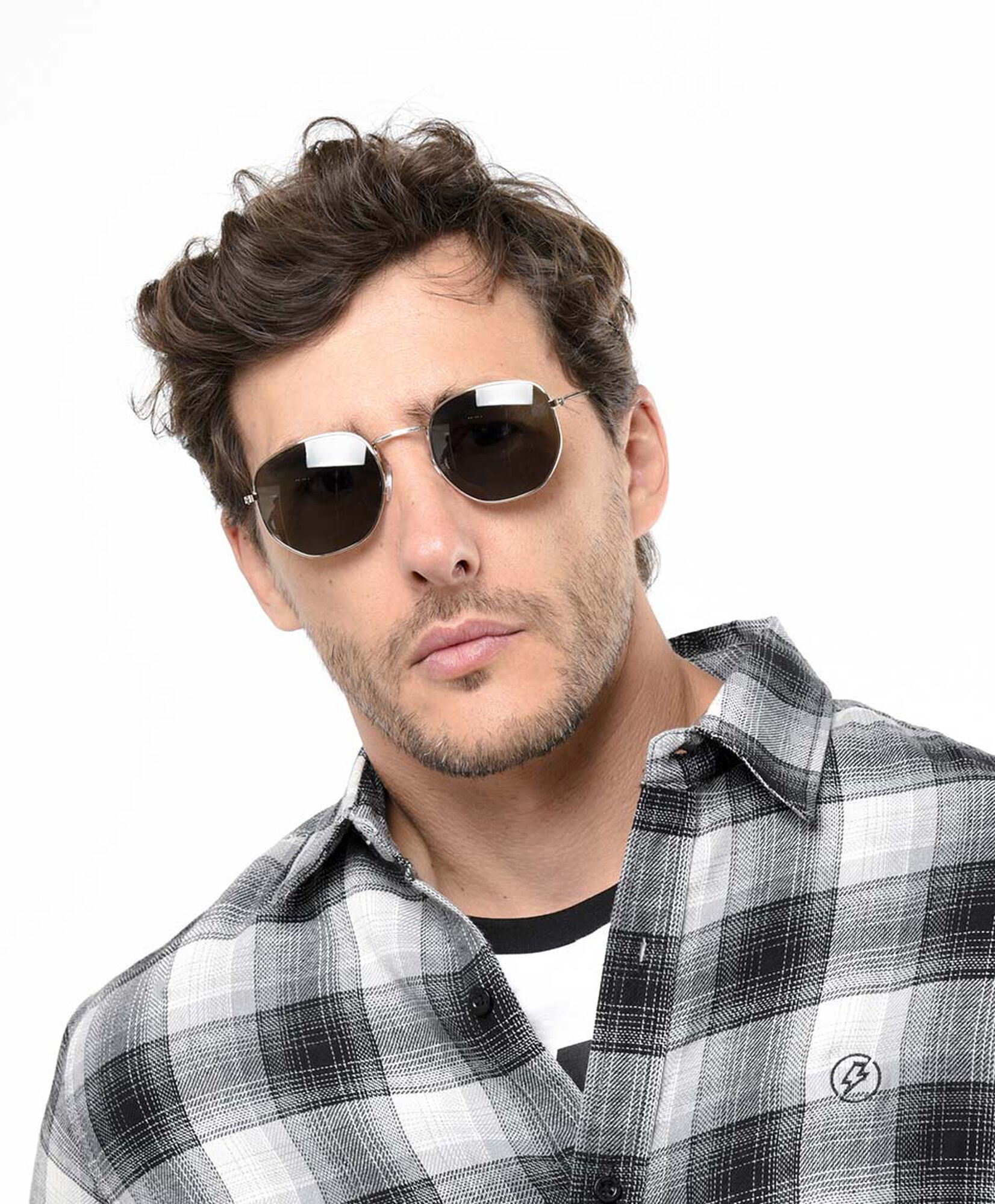 Lente hombre redondo aviador Lente hombre redondo aviador