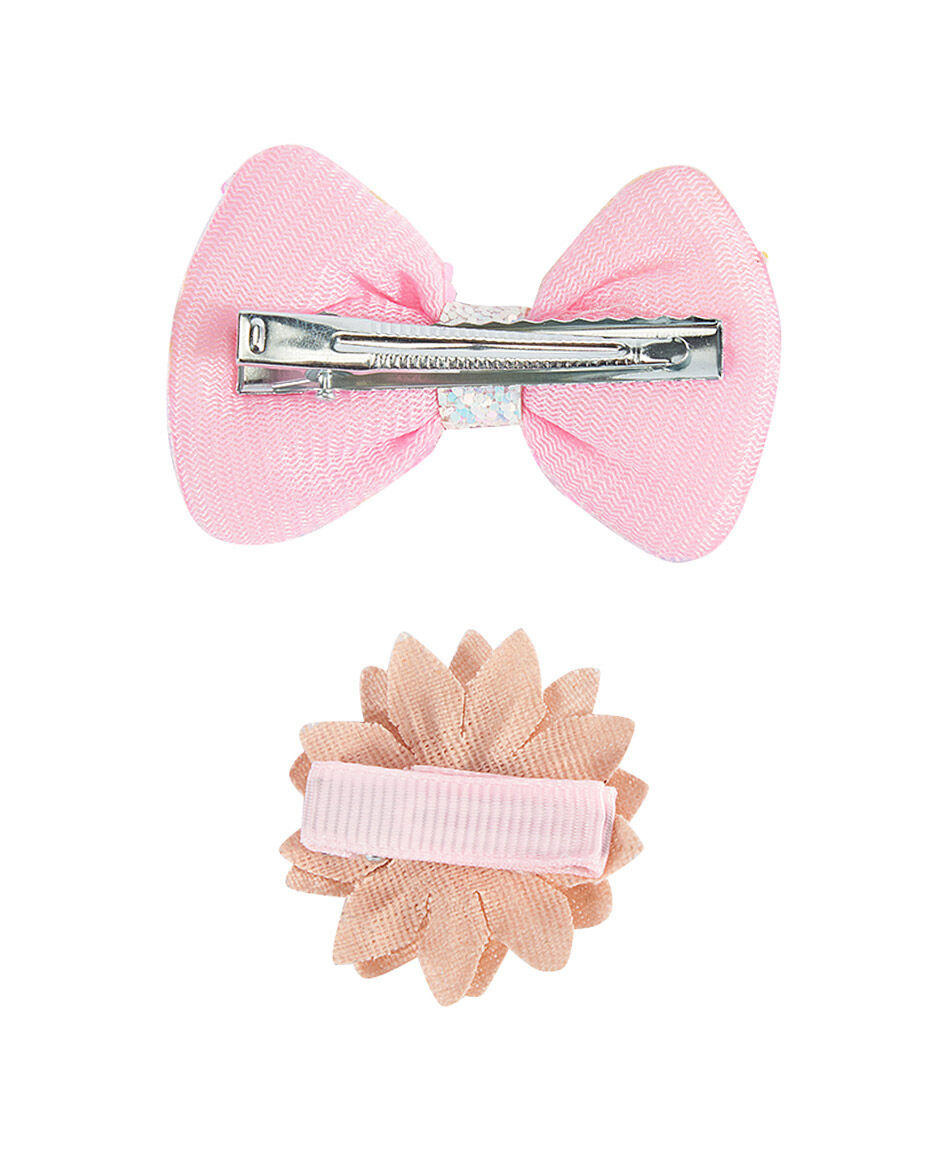 Set 2 pinches infantil flores