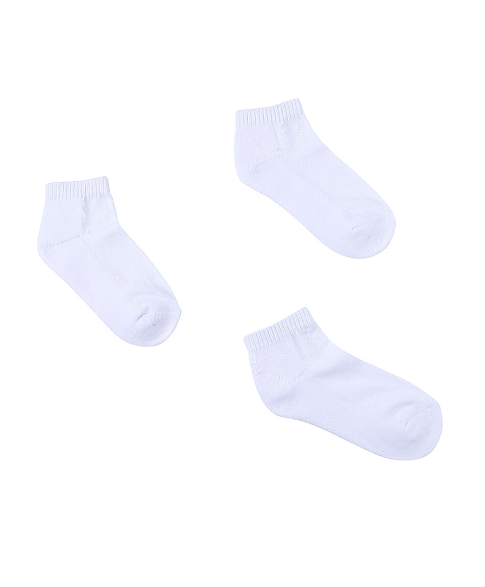 Pack 3 calcetines escolar algod&oacute;n blanco
