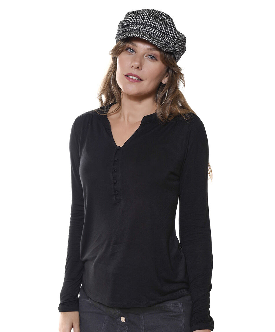 Blusa mix encaje