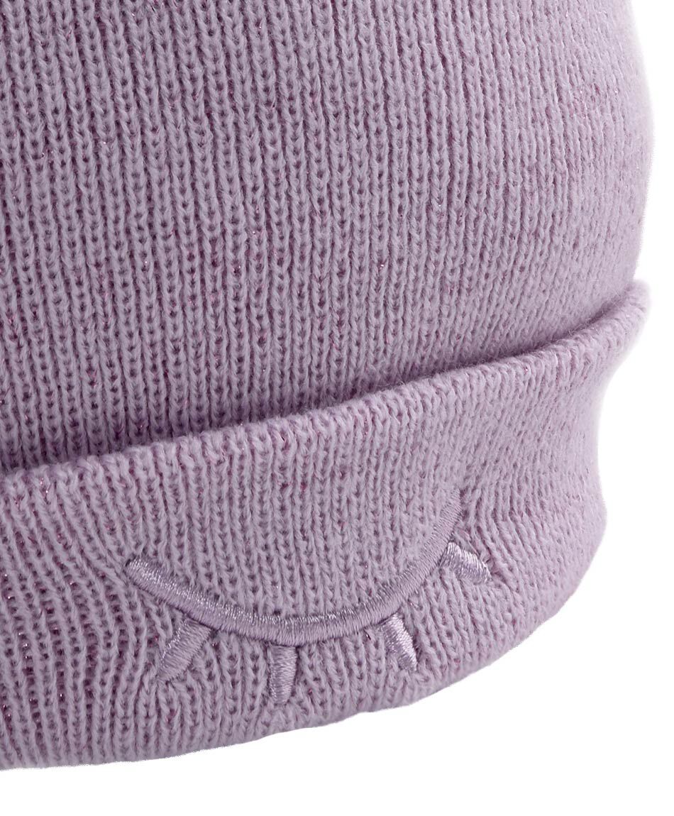 Gorro ni&ntilde;a pompones
