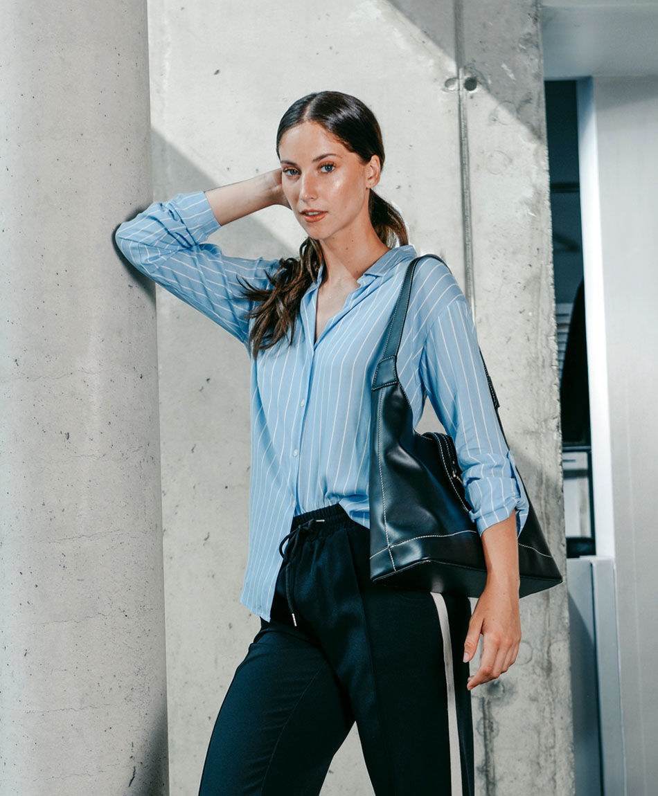 Blusa mujer rayas elegantes