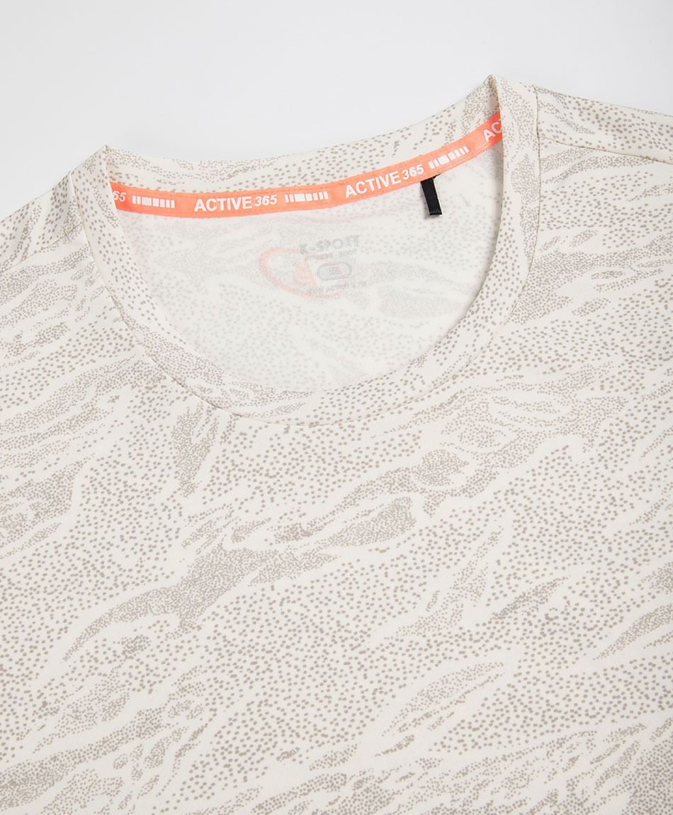 Polera deportiva mujer dise&ntilde;o beige