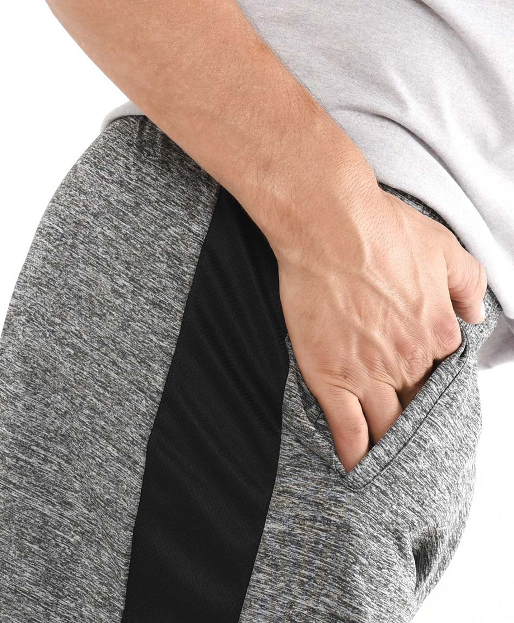 Short deportivo hombre gris jaspeado Short deportivo hombre gris jaspeado