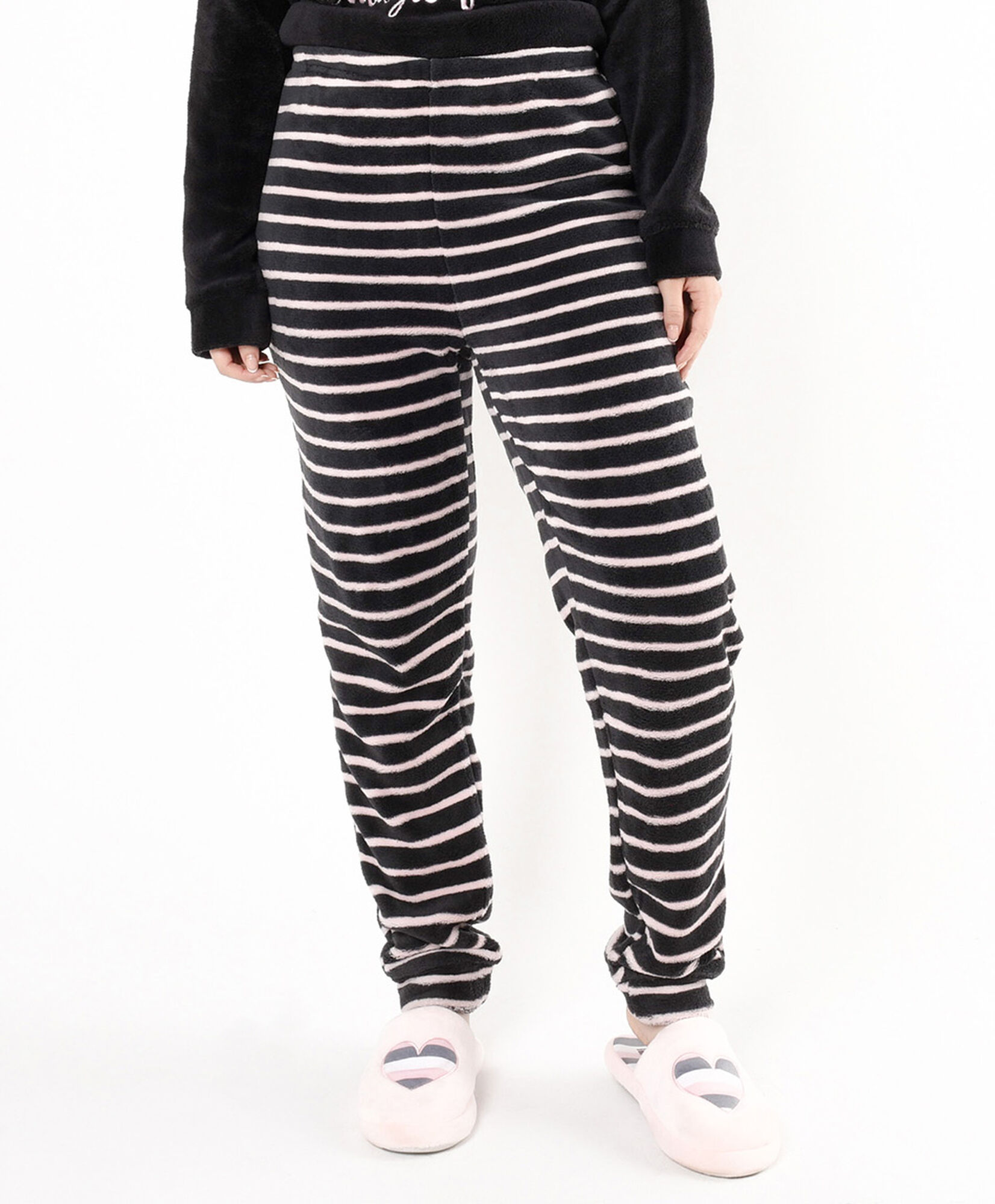 Pijama mujer polar pingüino y líneas Pijama mujer polar pingüino y líneas