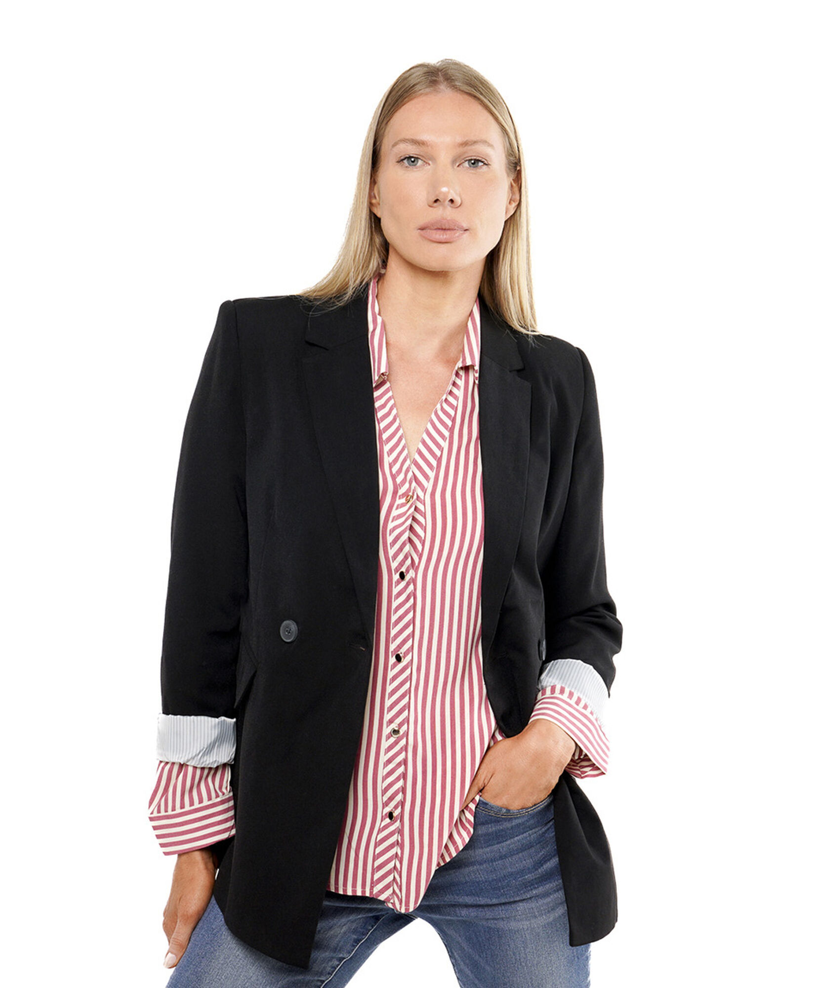Blazer mujer botones negro Blazer mujer botones negro