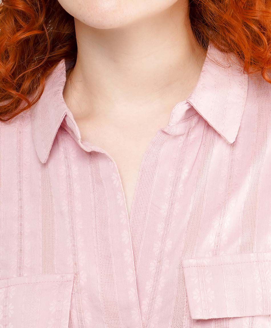 Blusa mujer bolsillos pink