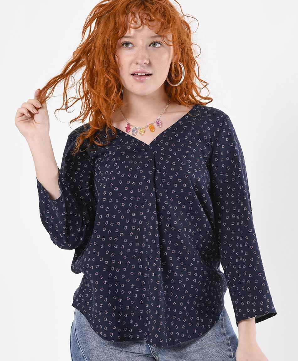 Blusa mujer florcitas