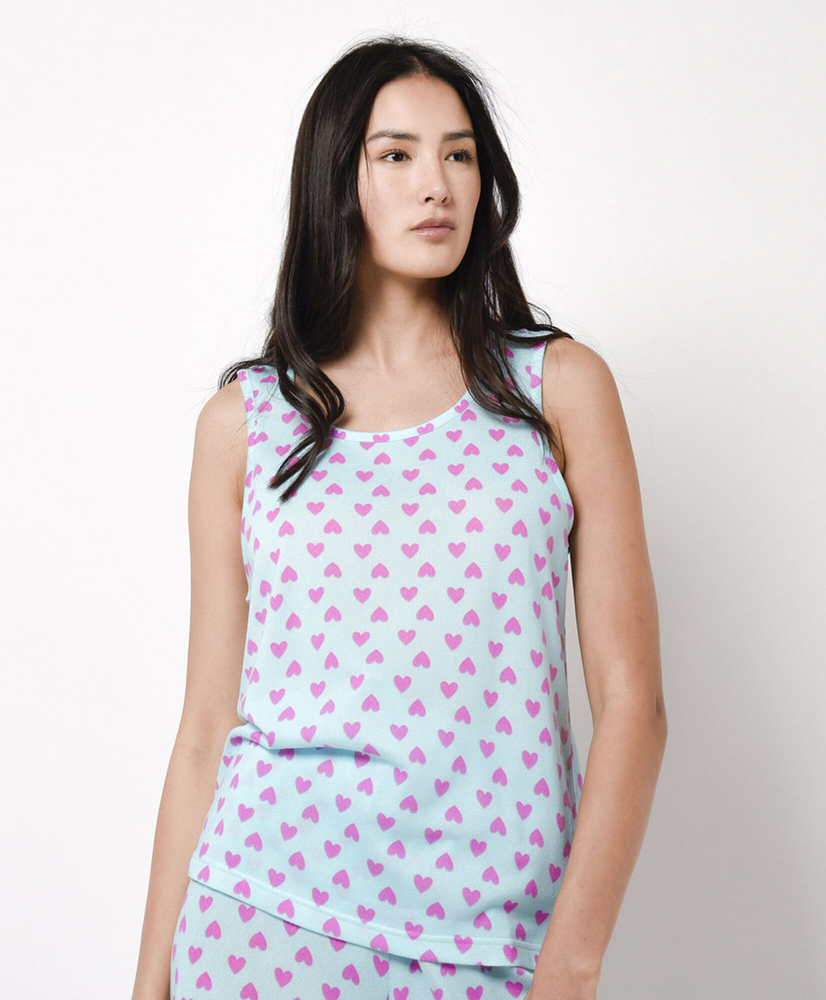 Pijama mujer short corazones Pijama mujer short corazones