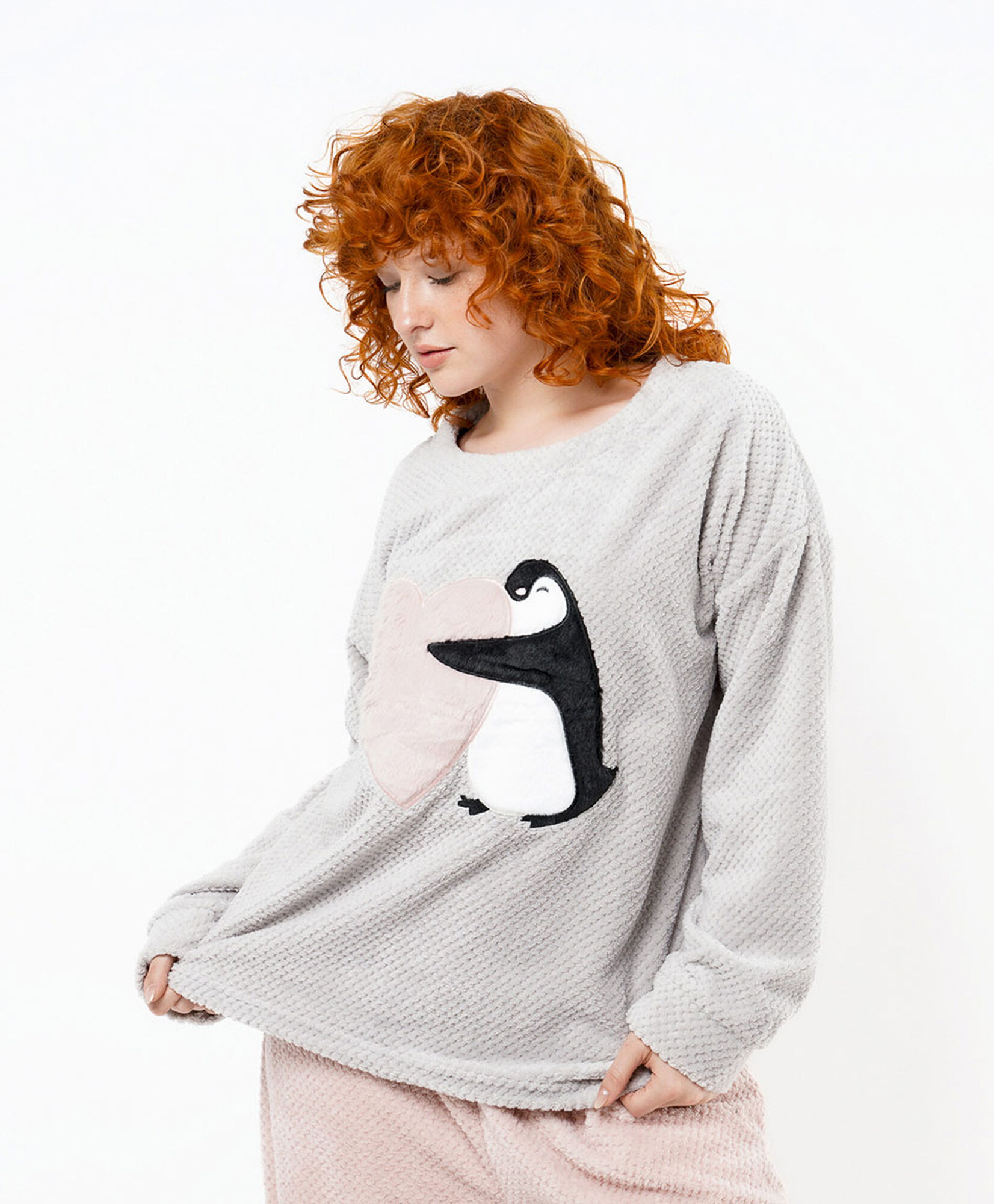 Pijama mujer pingüino con corazón Pijama mujer pingüino con corazón