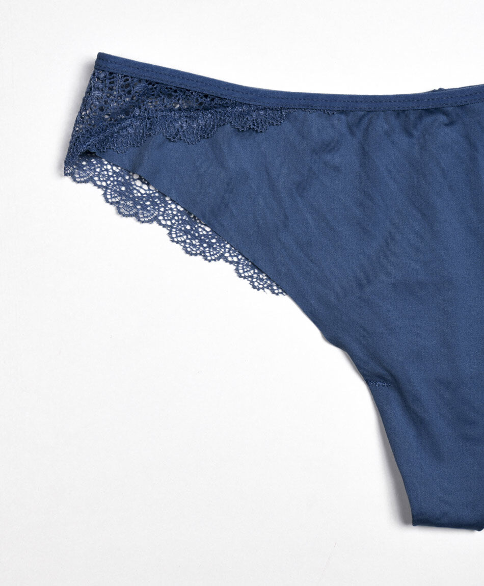 Tanga mujer seamless encajes