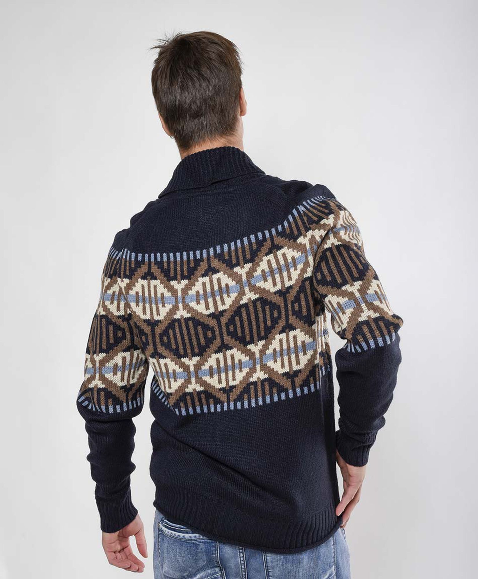 Cardigan hombre rombos Cardigan hombre rombos