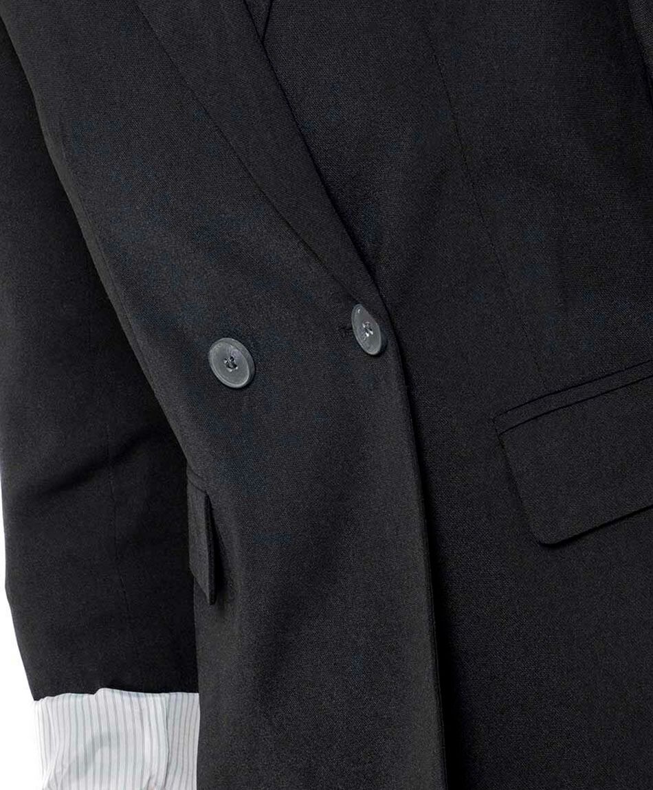 Blazer mujer botones negro