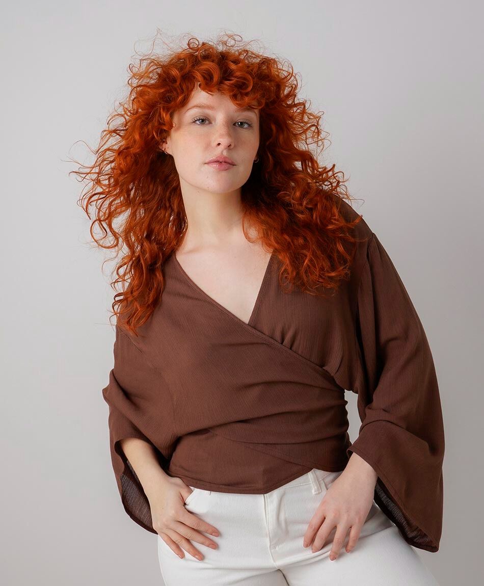 Blusa mujer mangas anchas