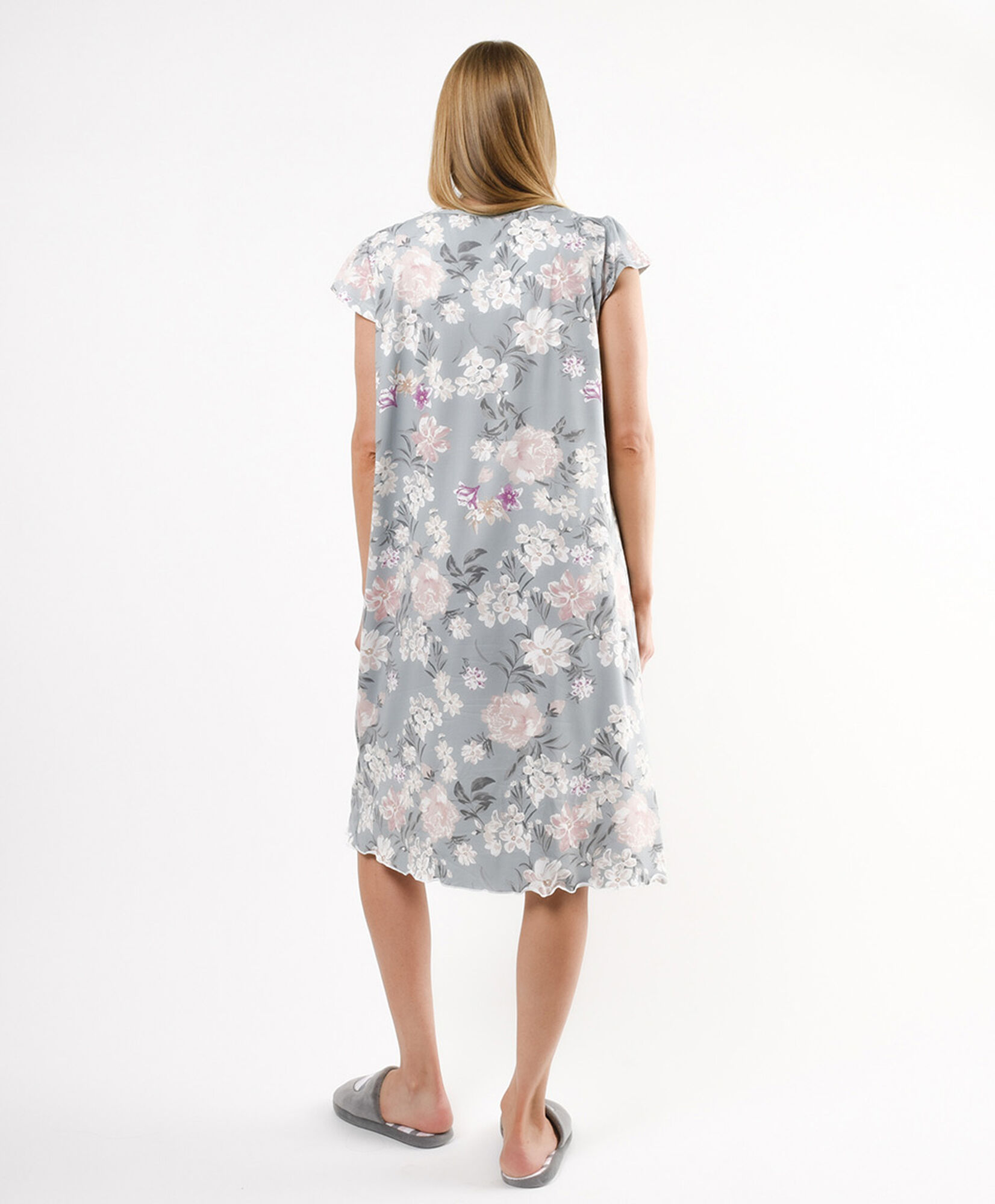 Camisa de dormir mujer floreada encajes Camisa de dormir mujer floreada encajes