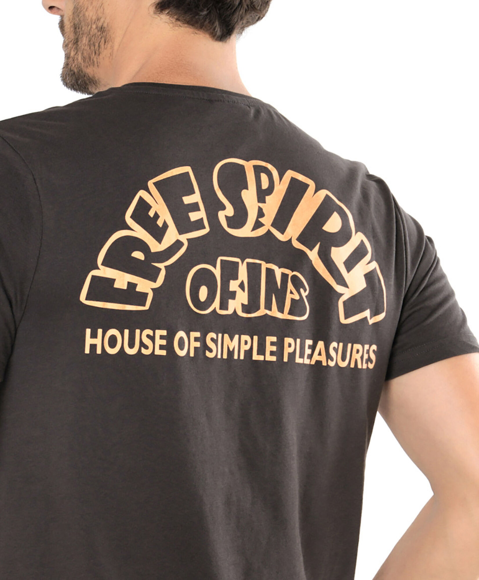 Polera hombre doble estampado free spirit Polera hombre doble estampado free spirit