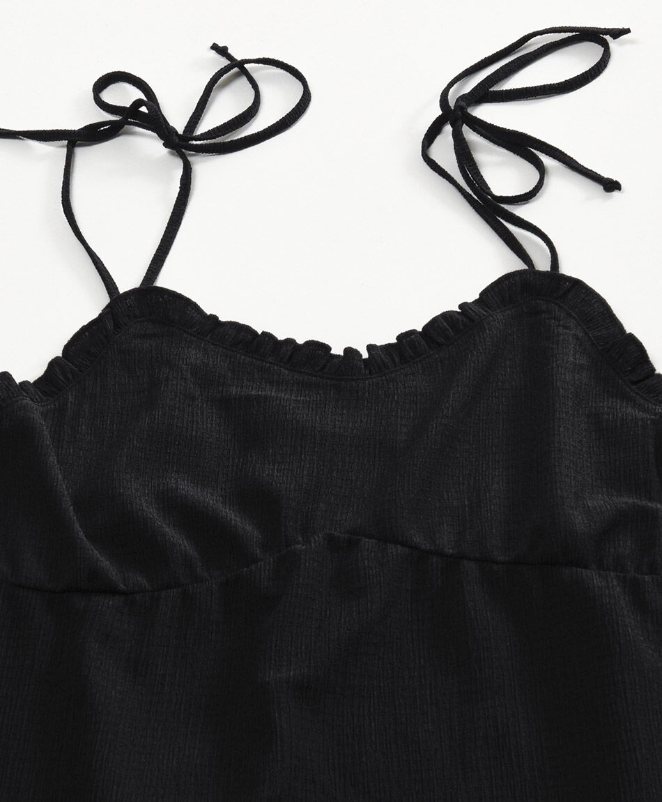 Blusa mujer textura negra