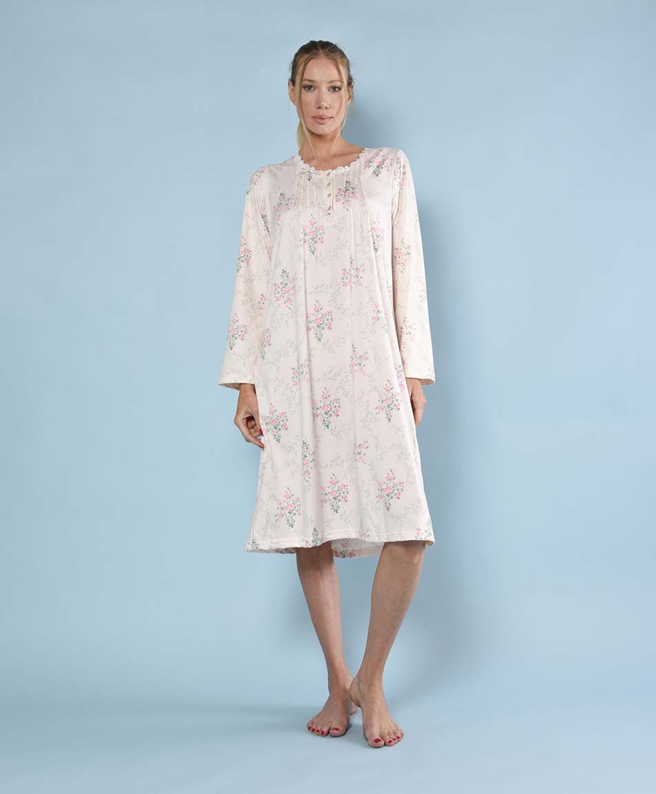 Camisa de dormir mujer larga encaje