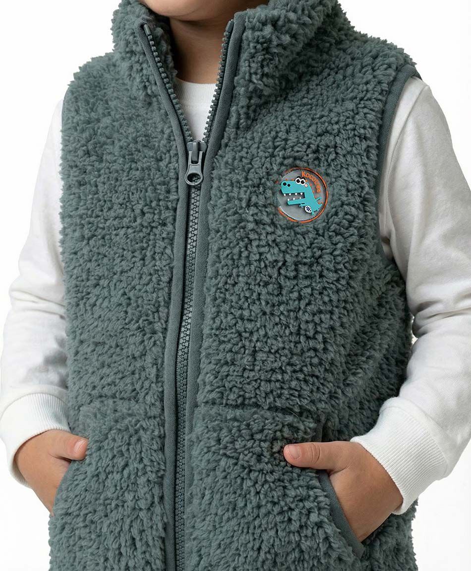 Poler&oacute;n beb&eacute; vest chiporro verde