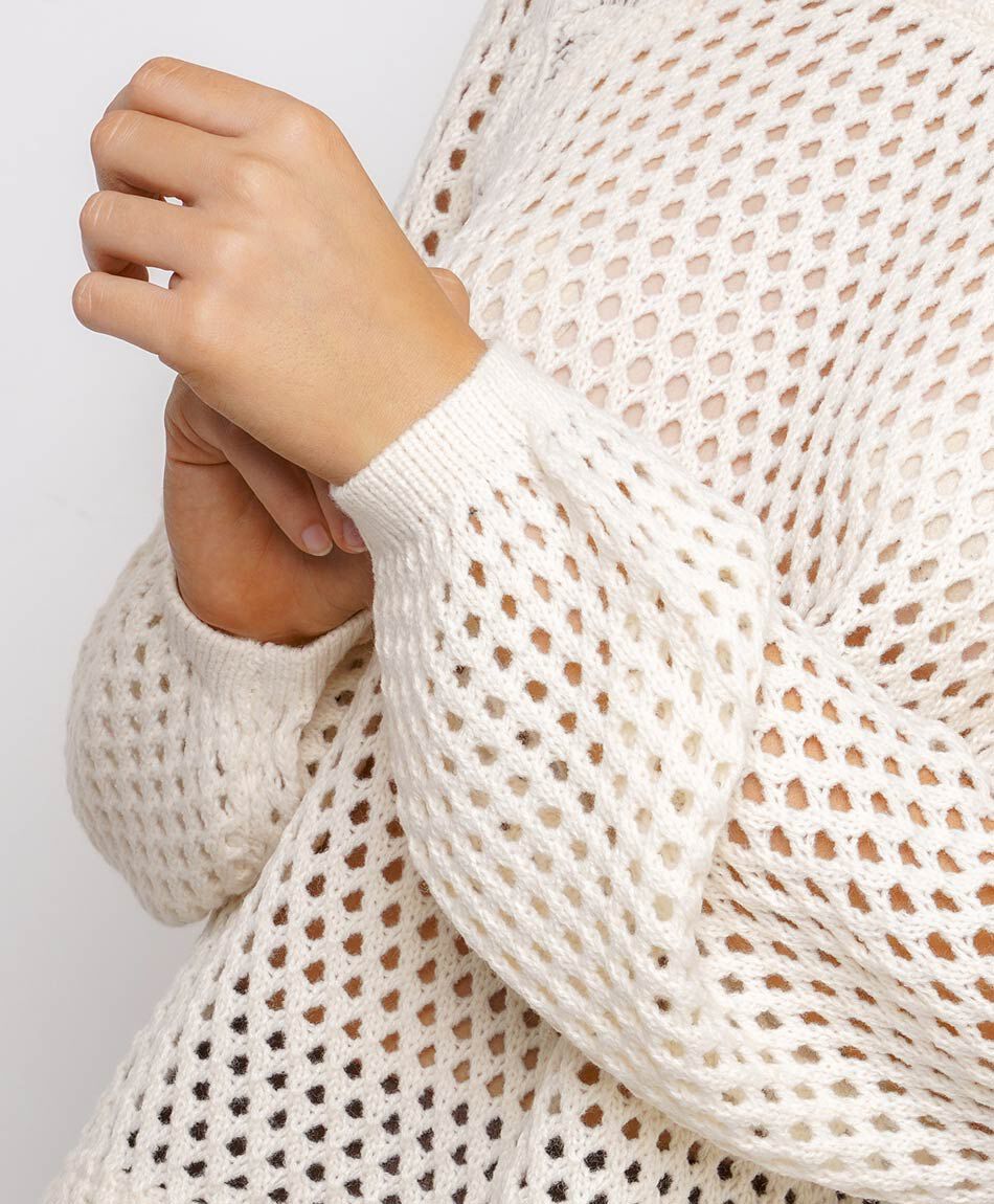 Sweater mujer calado delicado