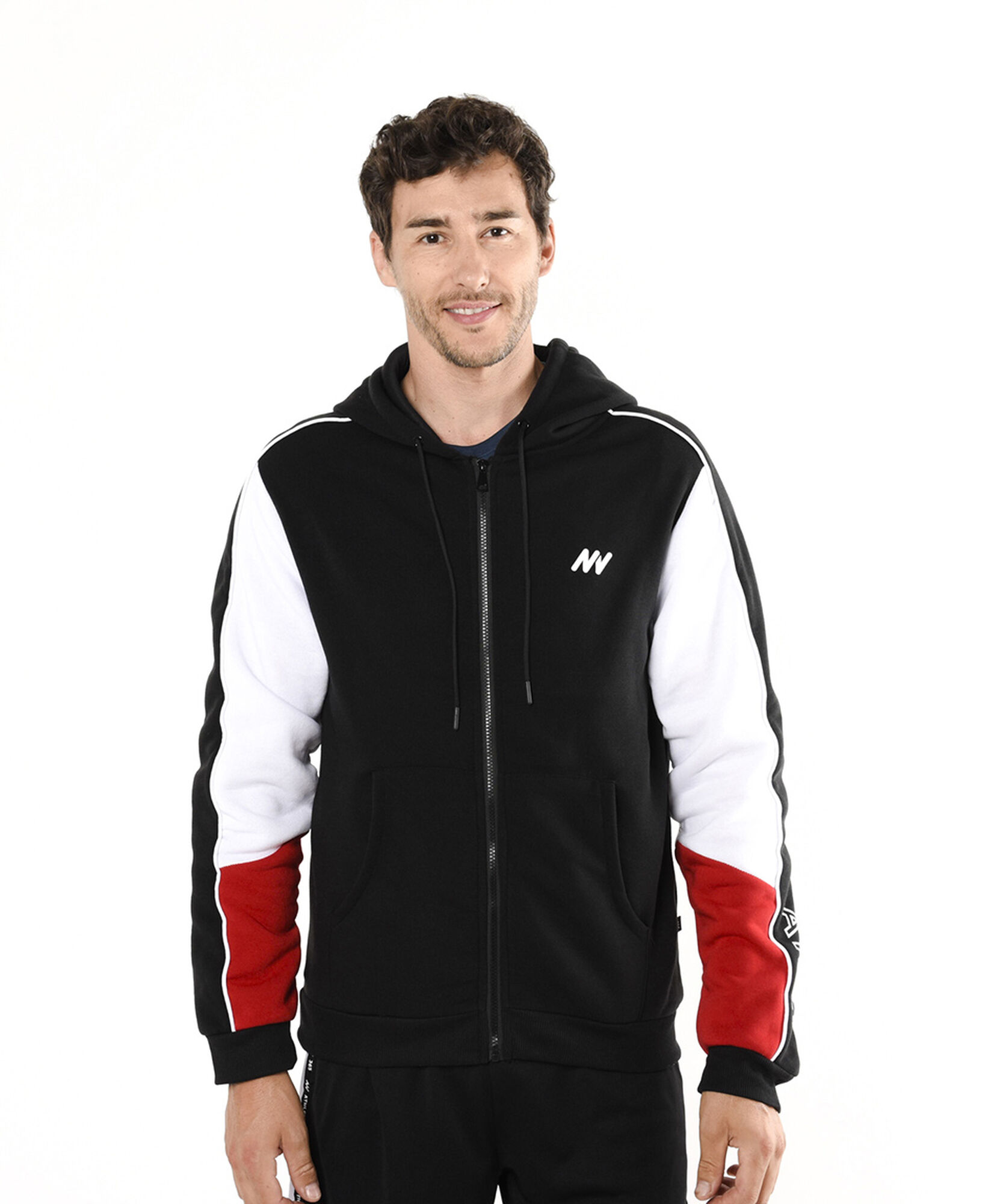 Polerón deportivo hombre tricolor Polerón deportivo hombre tricolor