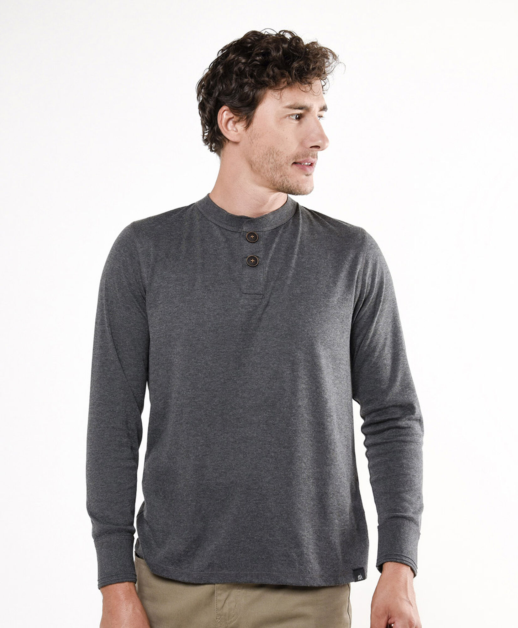 Polera hombre doble botón Polera hombre doble botón