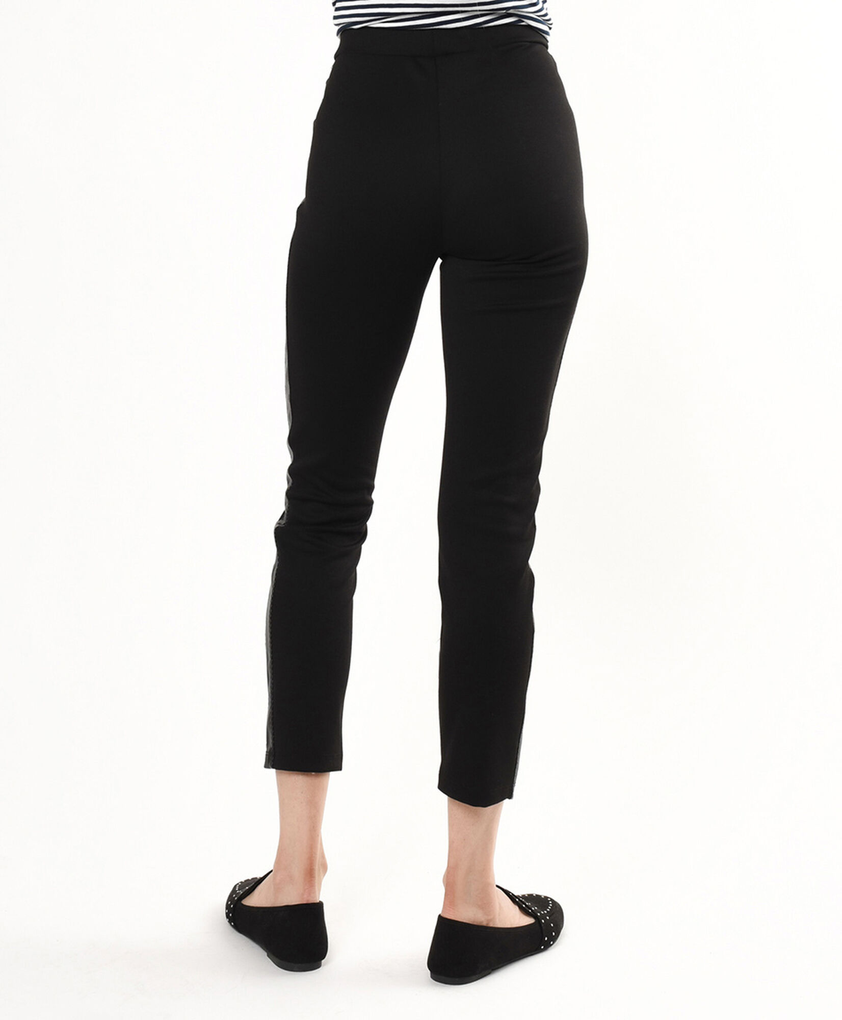 Leggins mujer línea cuerina lateral Leggins mujer línea cuerina lateral