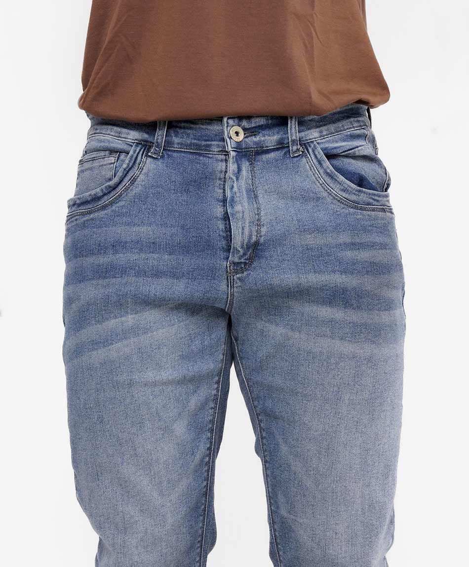 Jeans hombre desgastado slim fit