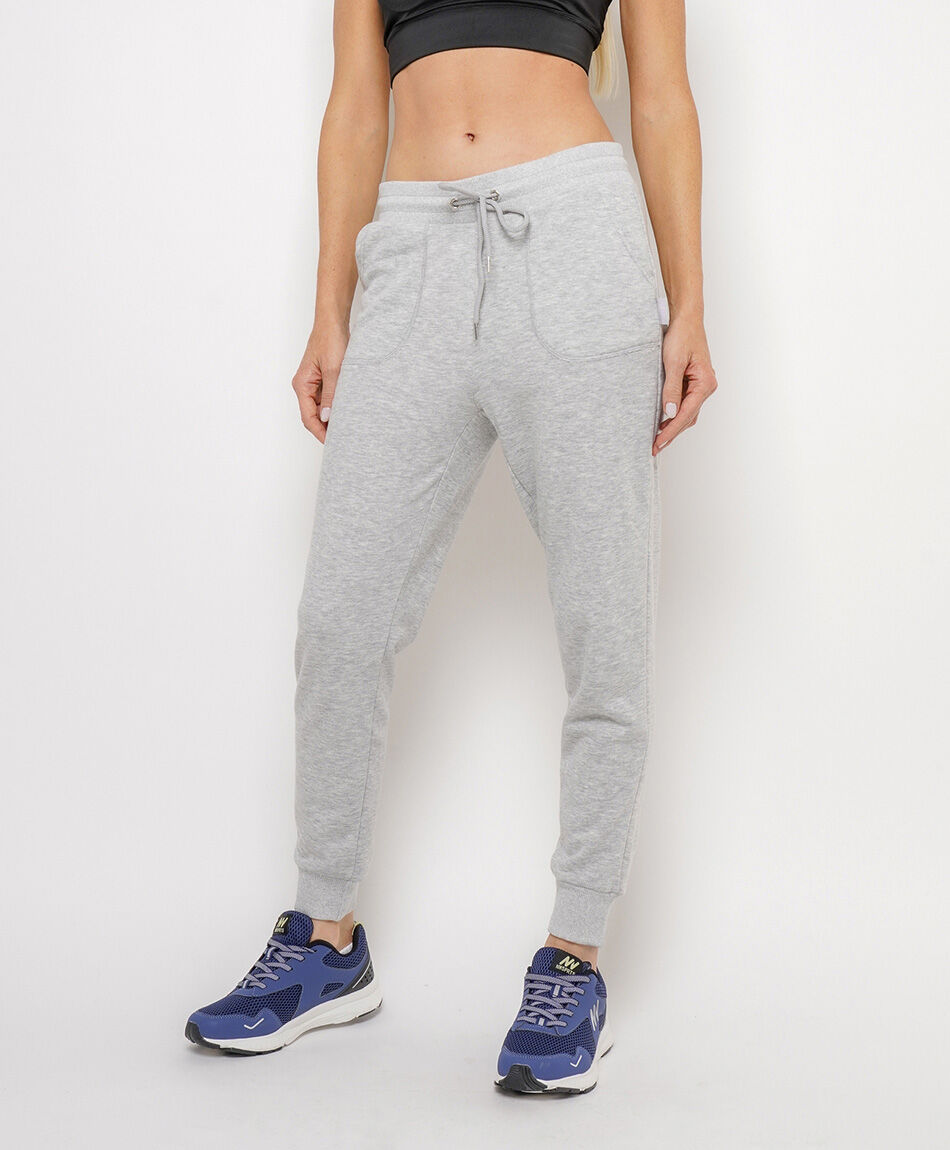 Pantal&oacute;n de buzo mujer liso jogger
