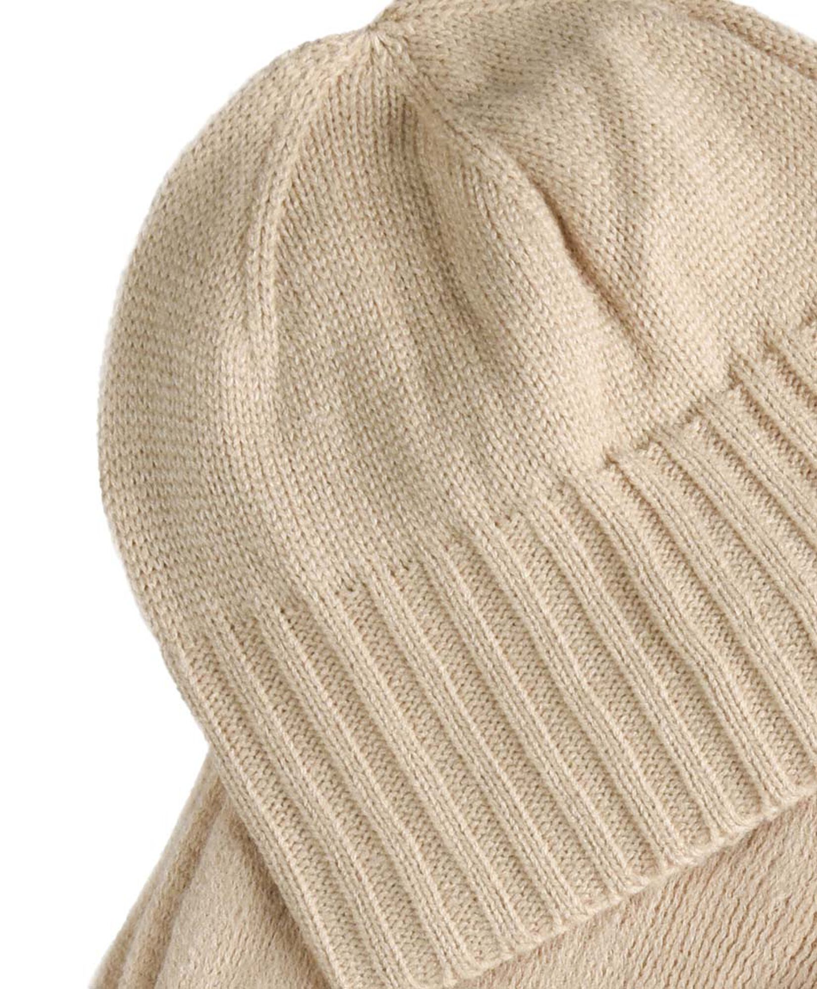 Set gorro + guantes + bufanda mujer beige Set gorro + guantes + bufanda mujer beige