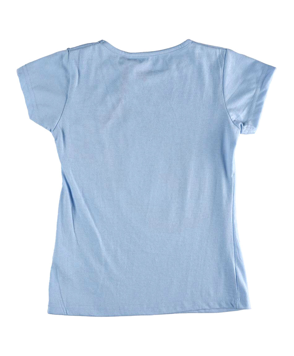 Polera manga corta cuello redondo