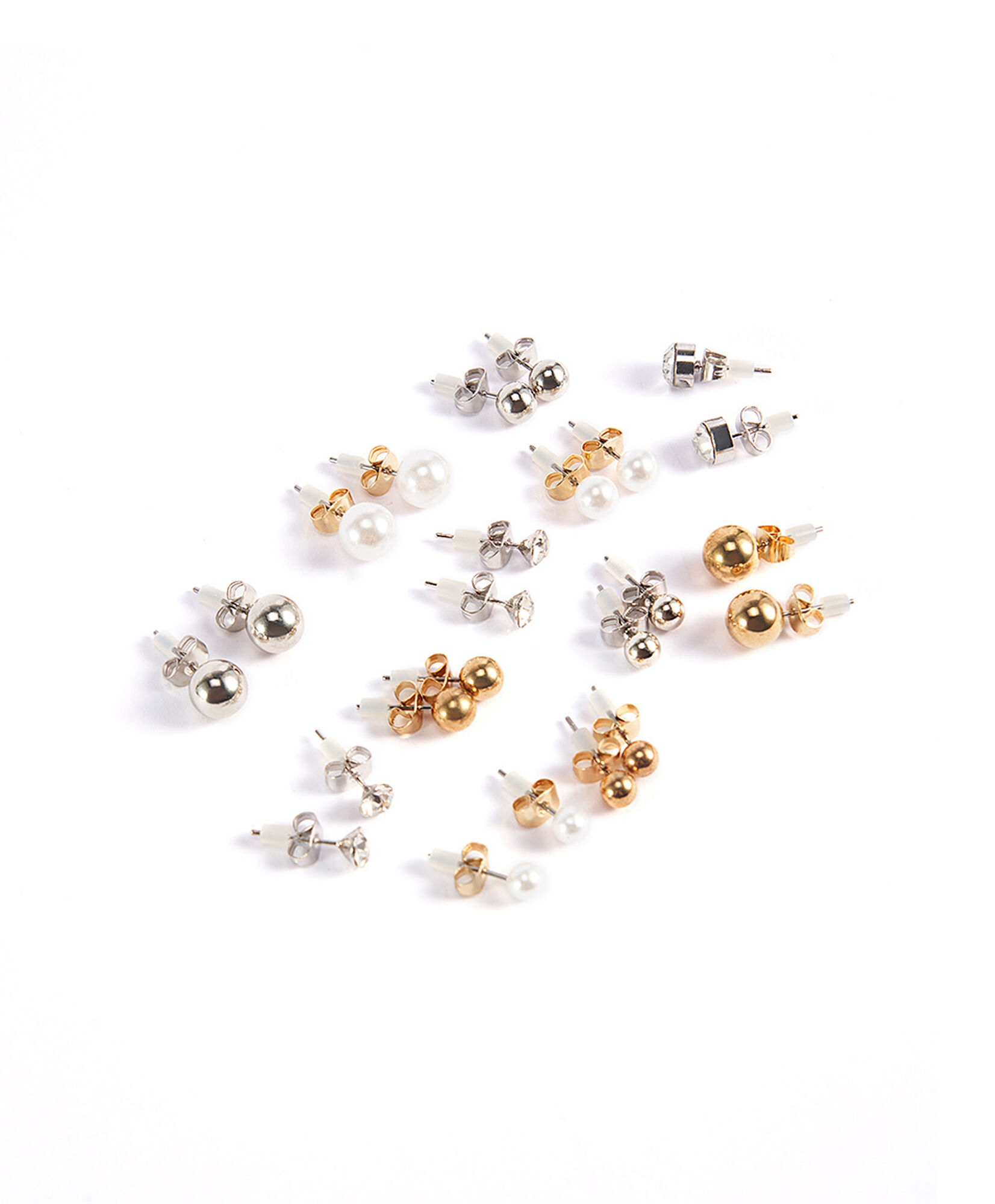 Set 12 aros mujer perlitas Set 12 aros mujer perlitas