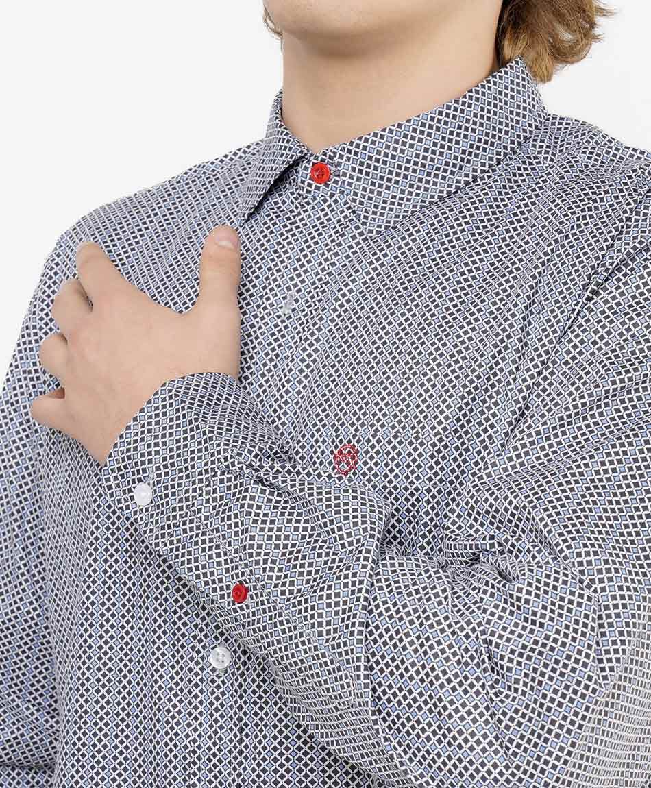 Camisa hombre rombos