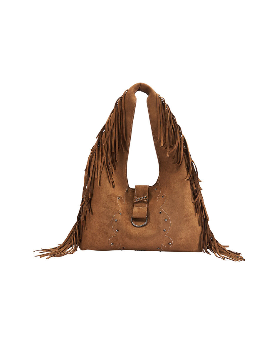 Bolso mujer flecos