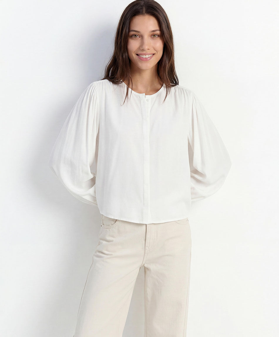 Blusa mujer manga globo