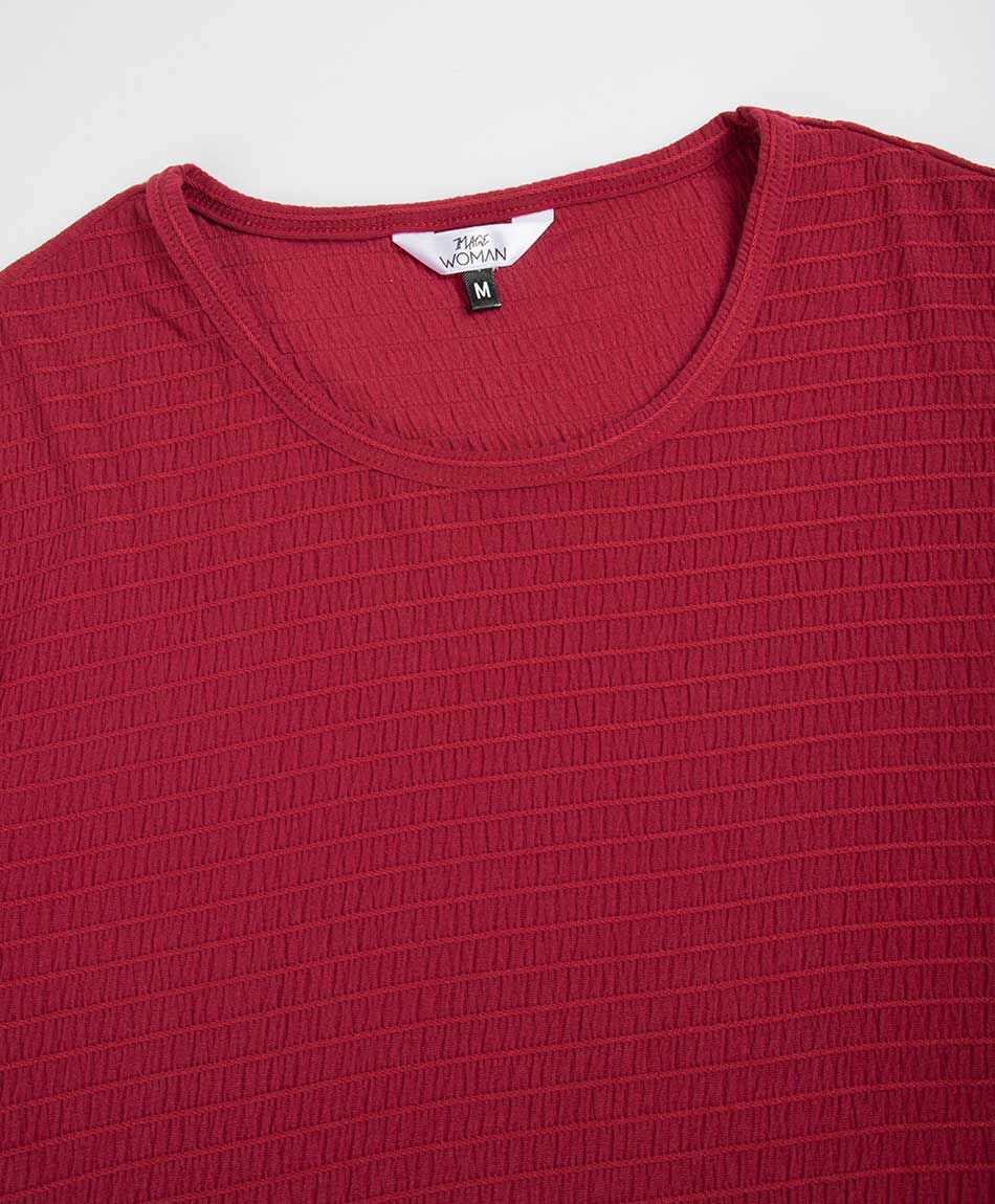 Polera mujer texturizada