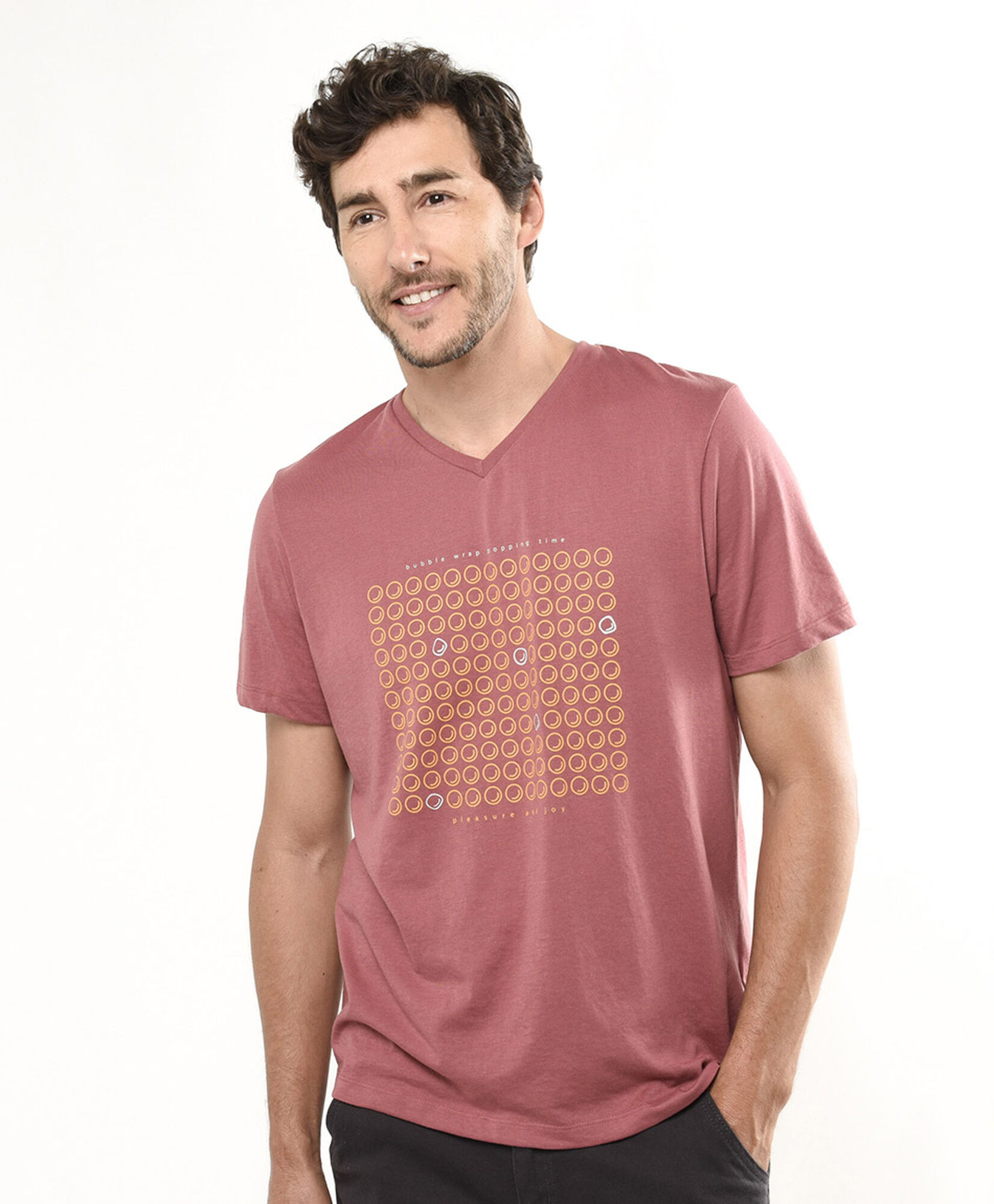 Polera hombre burbujas Polera hombre burbujas