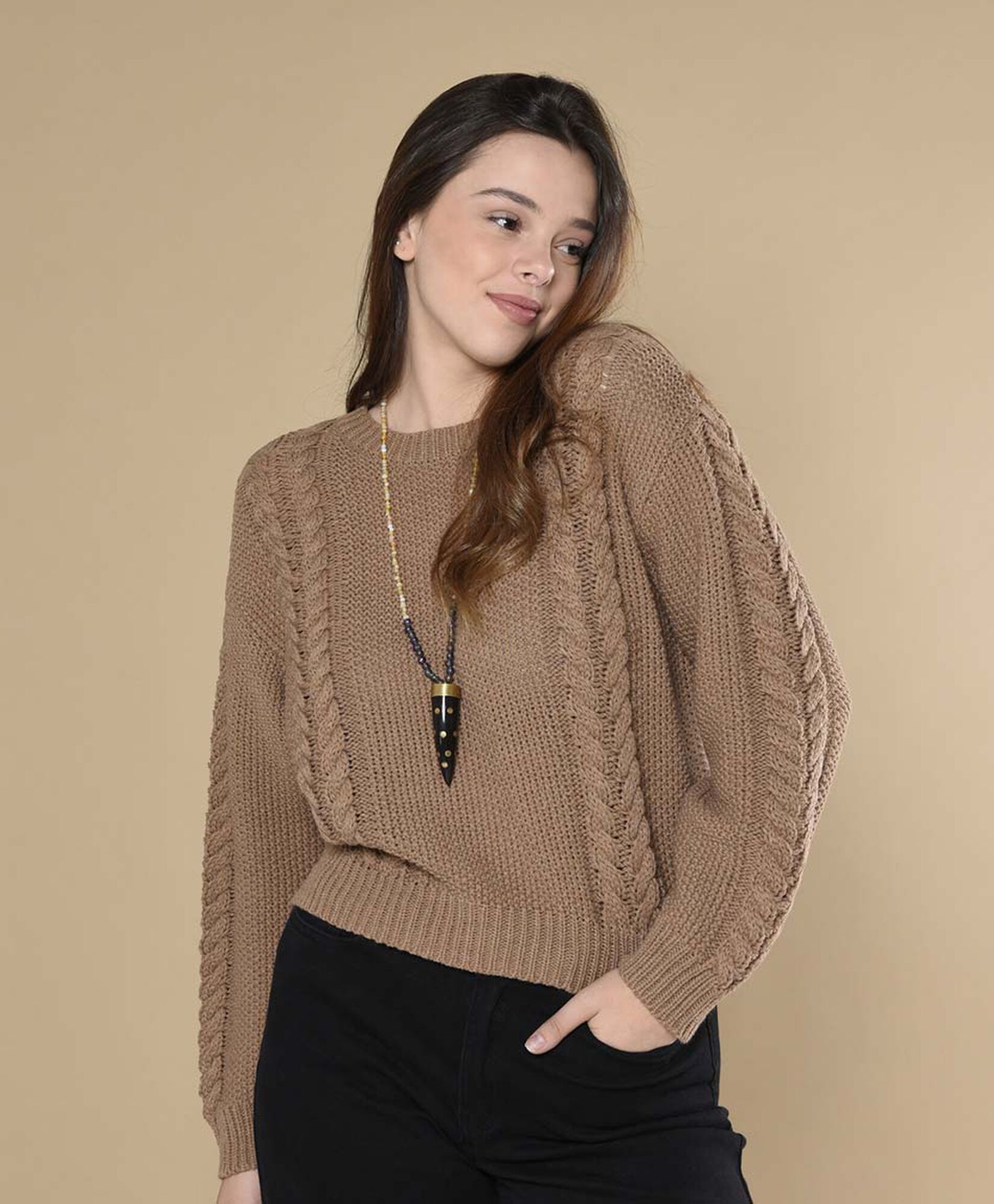 Sweater mujer trenzas Sweater mujer trenzas