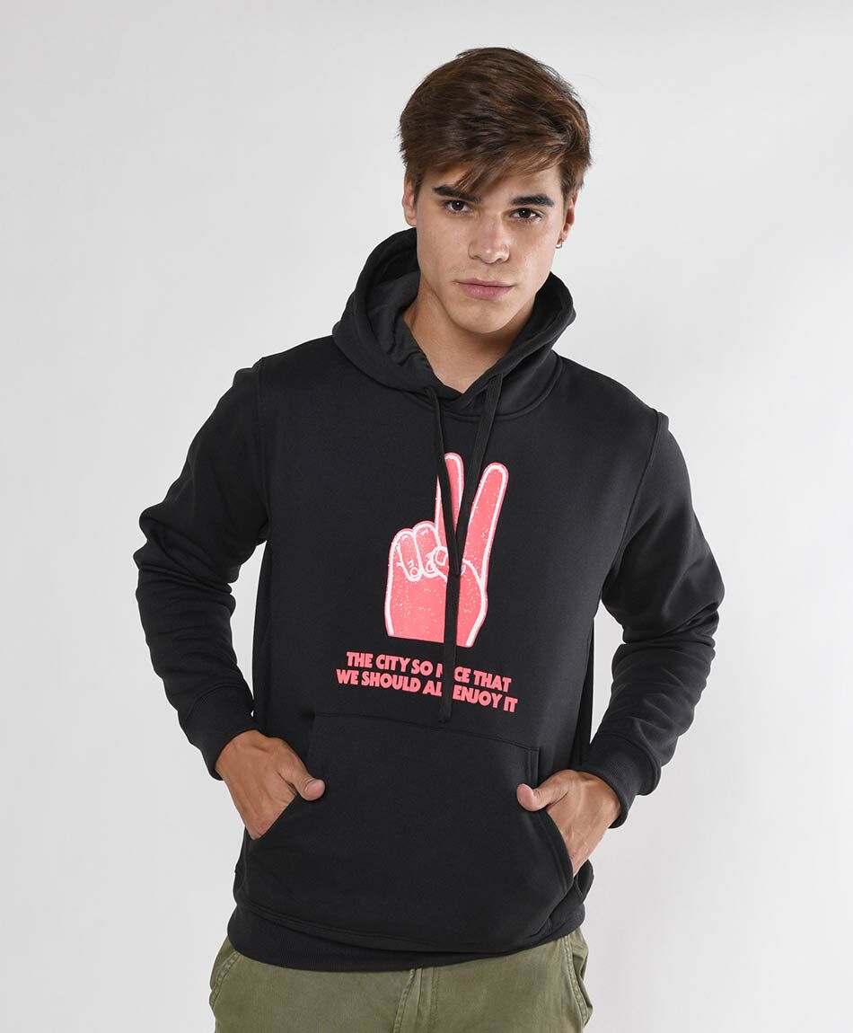 Poler&oacute;n hombre frase estampada