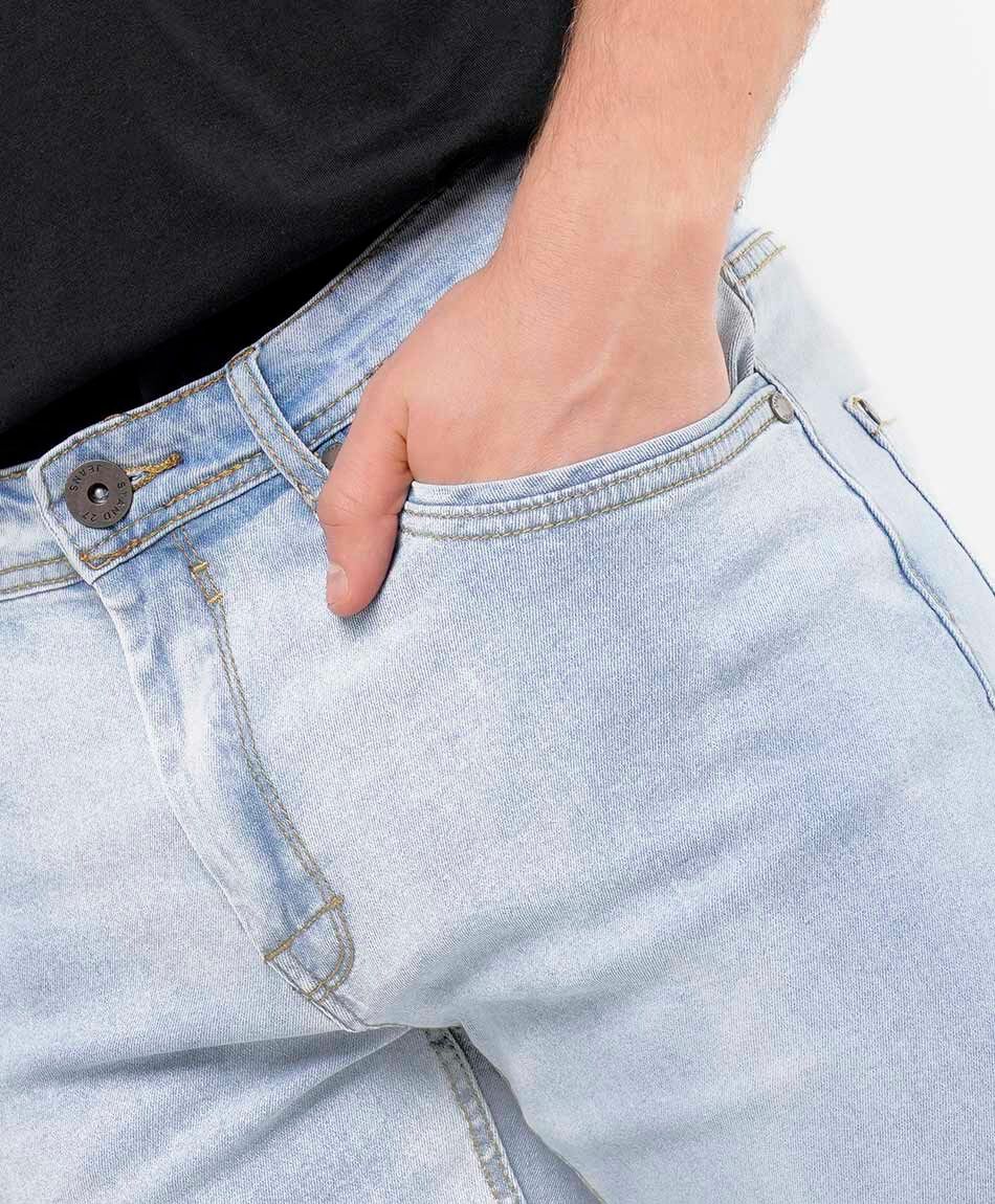 Jeans hombre desgastado slim fit