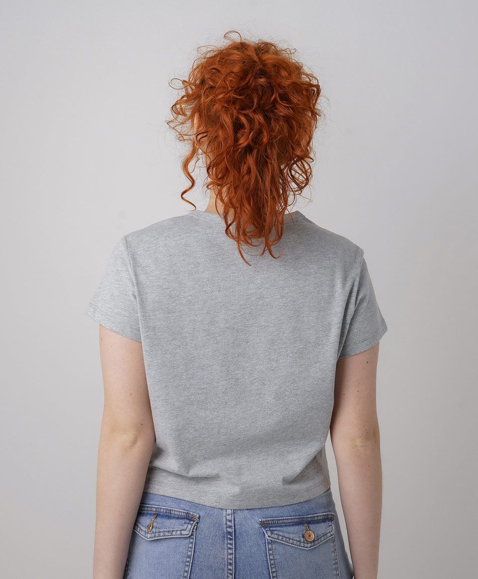 Polera mujer gato cowboy crop
