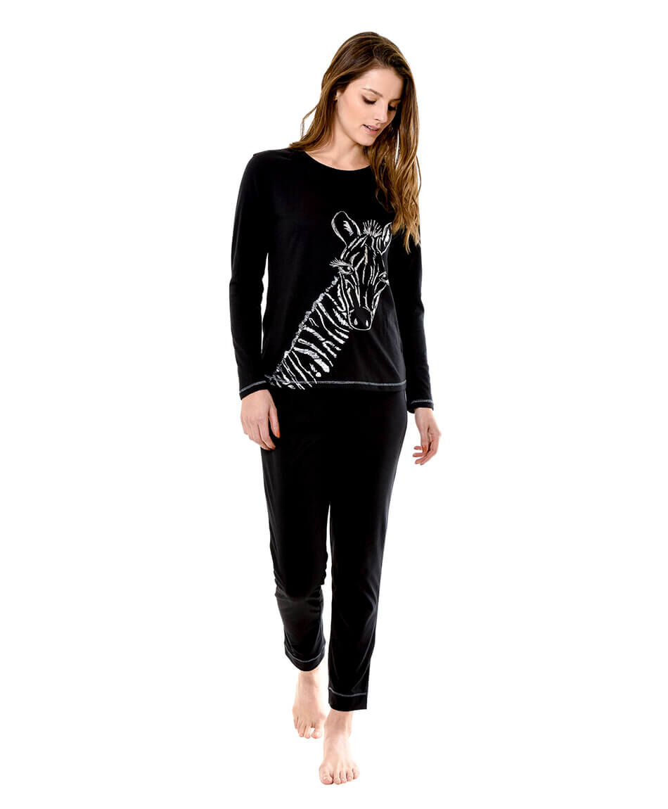 Pijama black zebra