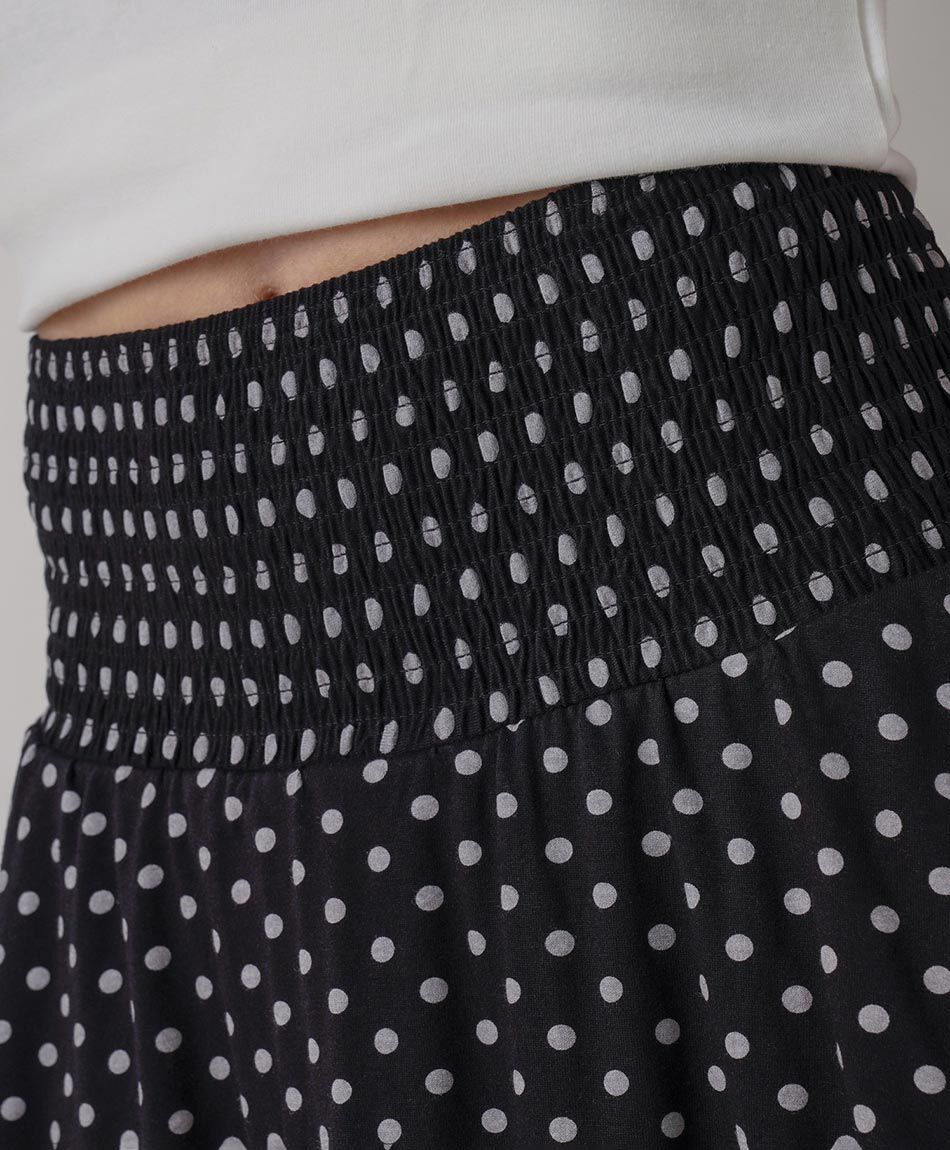 Mini falda mujer lunares