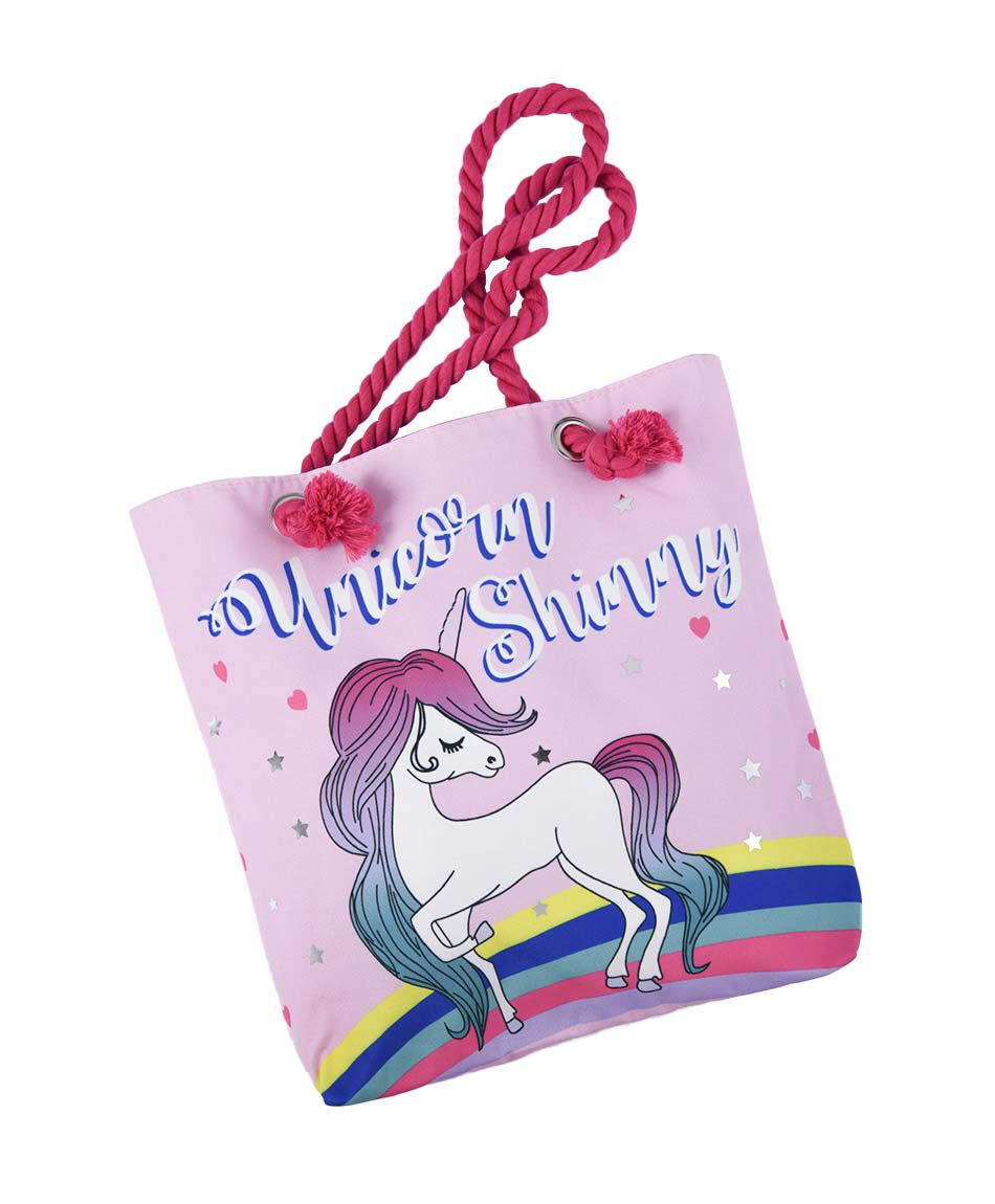 Bolso de playa unicornio