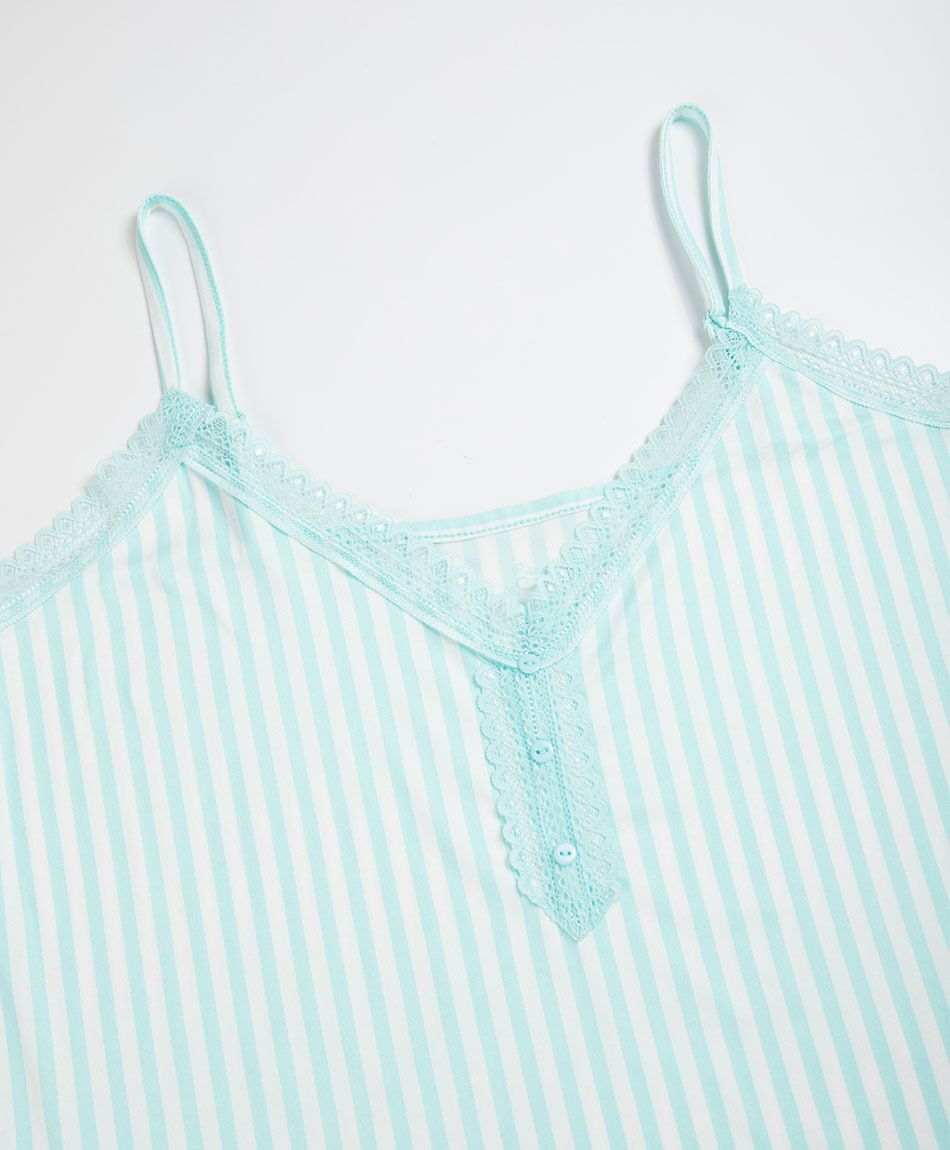 Baby doll mujer rayado verde
