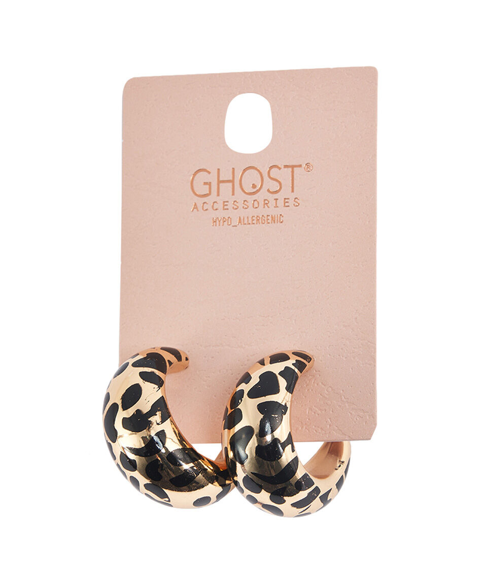 Aros mujer animal print