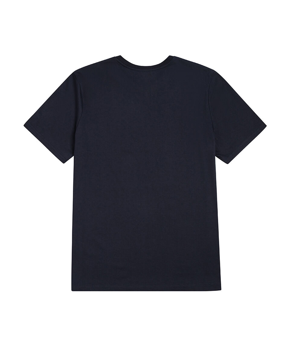 Polera hombre parche manga lisa