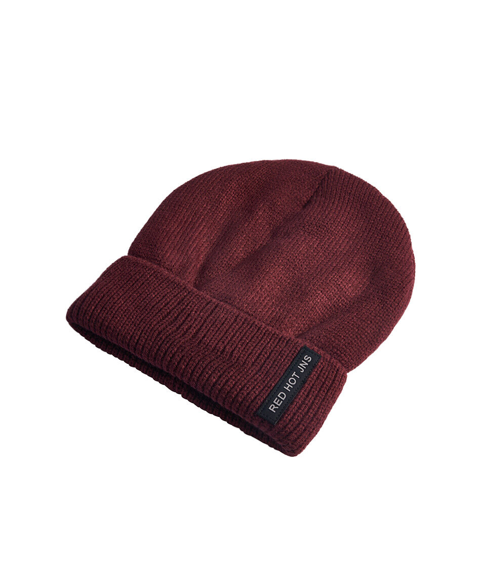 Gorro hombre urbano burdeo